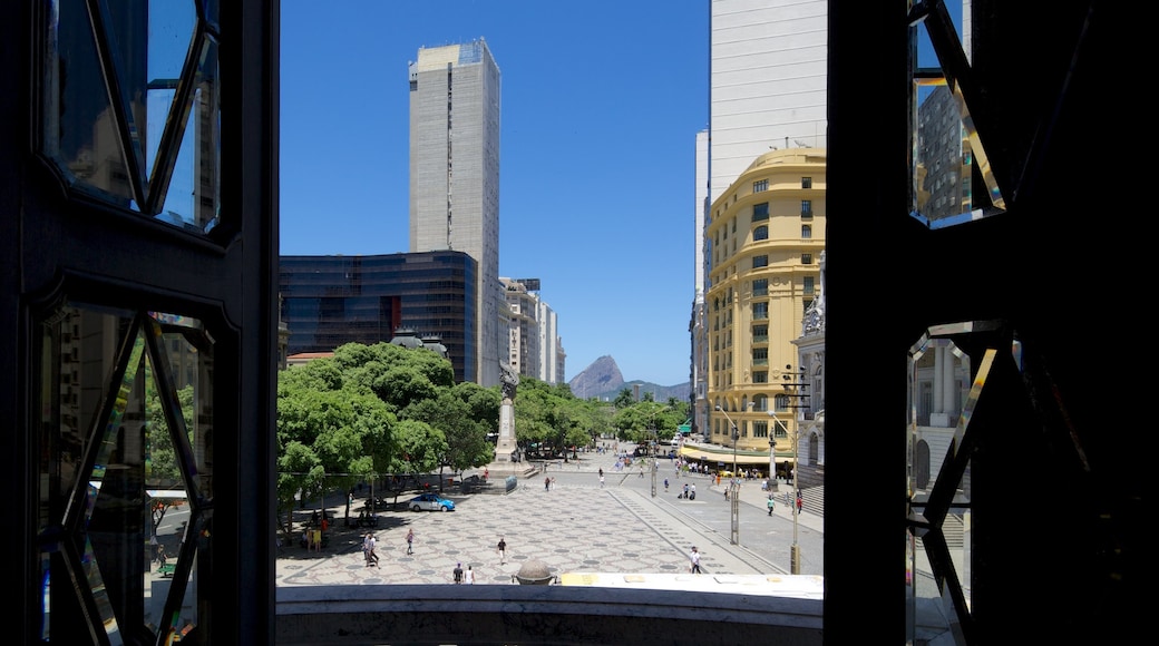 Municipal Theater featuring a square or plaza and a city