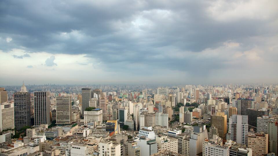 Italia Building which includes a city, skyline and a high rise building