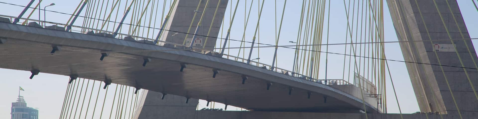 Octavio Frias de Oliveira Bridge which includes modern architecture