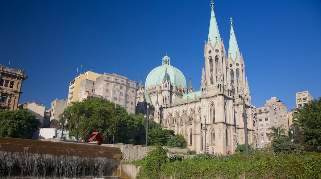Sao Paulo Cathedral featuring a church or cathedral and religious aspects