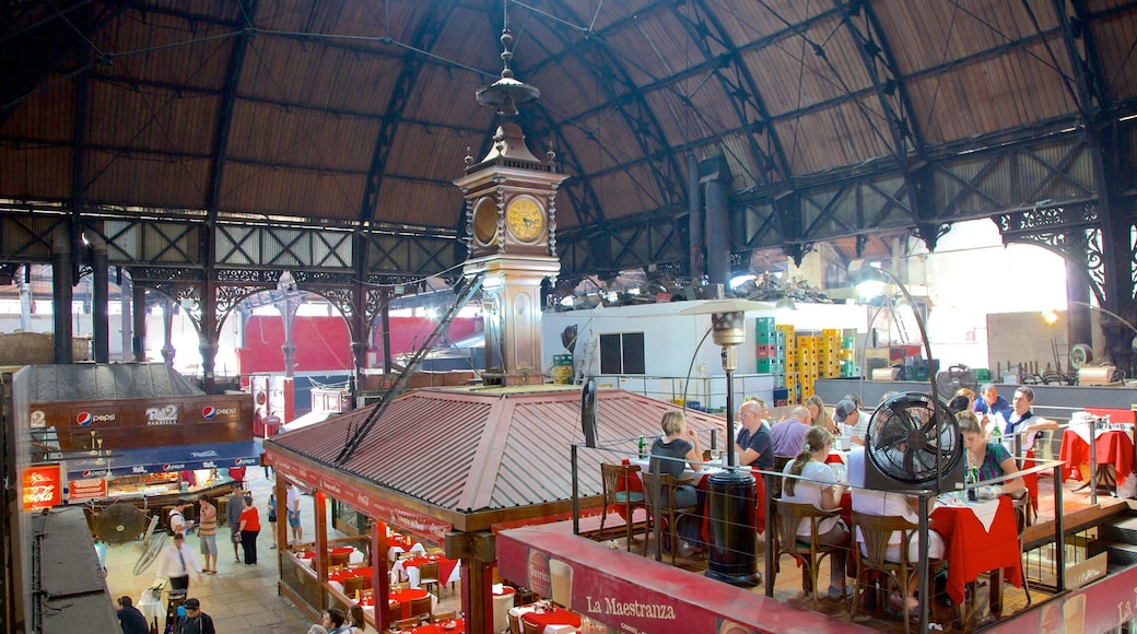 Mercado Agricola de Montevideo featuring interior views