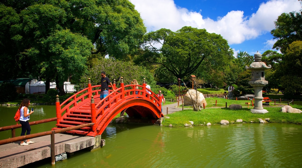 Jardín Japonés que incluye un estanque y un parque