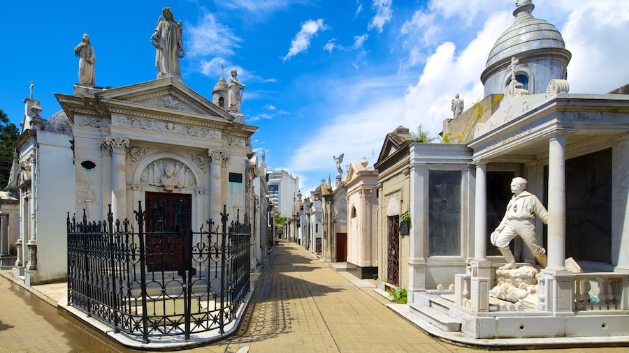 Cementerio de la Recoleta som inkluderar en kyrkogård