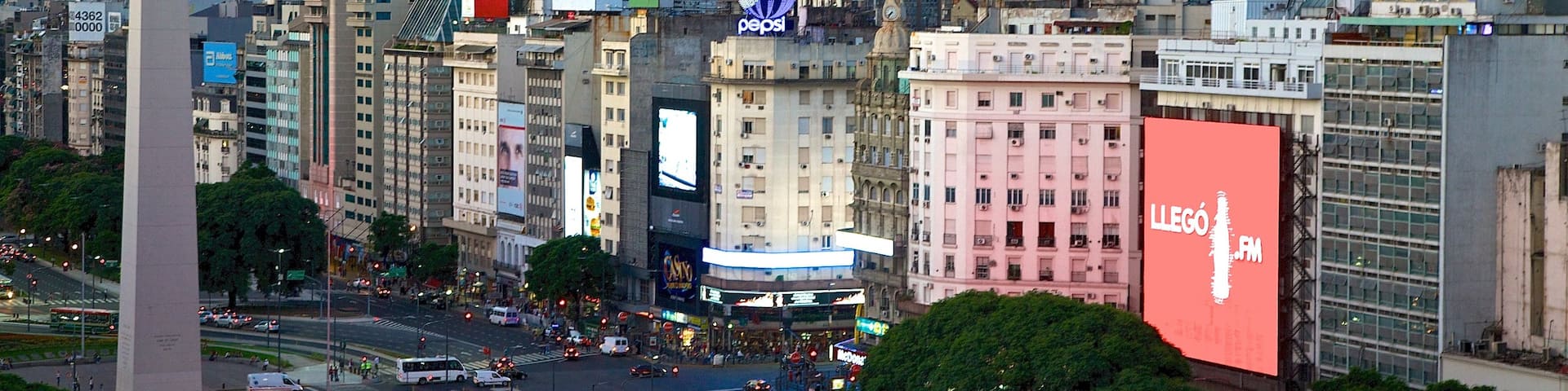 Buenos Aires showing a sunset and a city