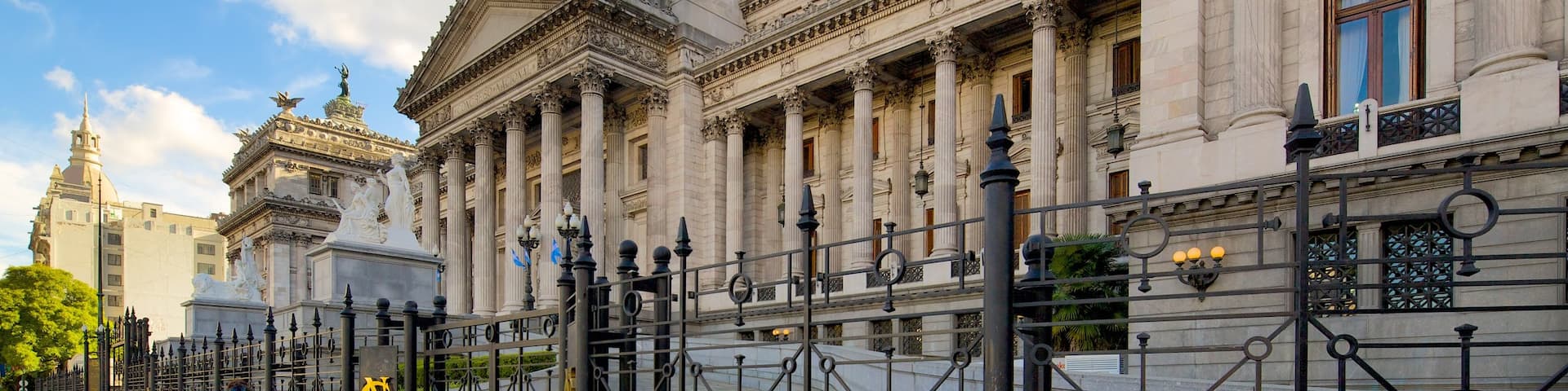 Argentine National Congress showing an administrative building and heritage architecture
