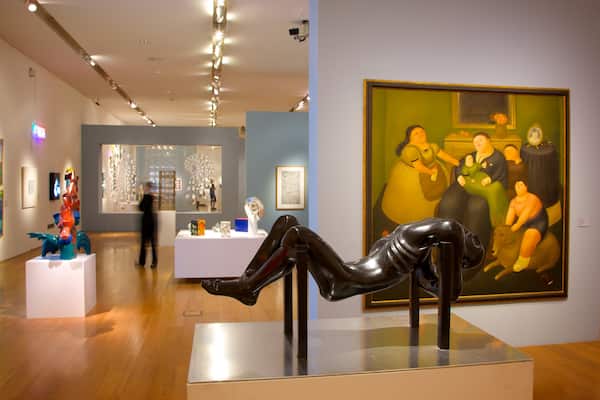 Museo de Arte Latinoamericano de Buenos Aires welches beinhaltet Kunst und Innenansichten