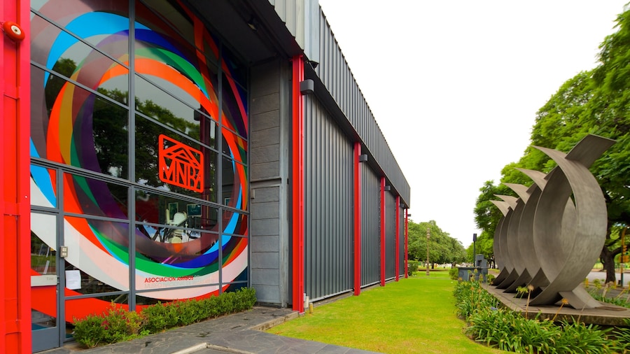 National Museum of Fine Arts which includes modern architecture and outdoor art