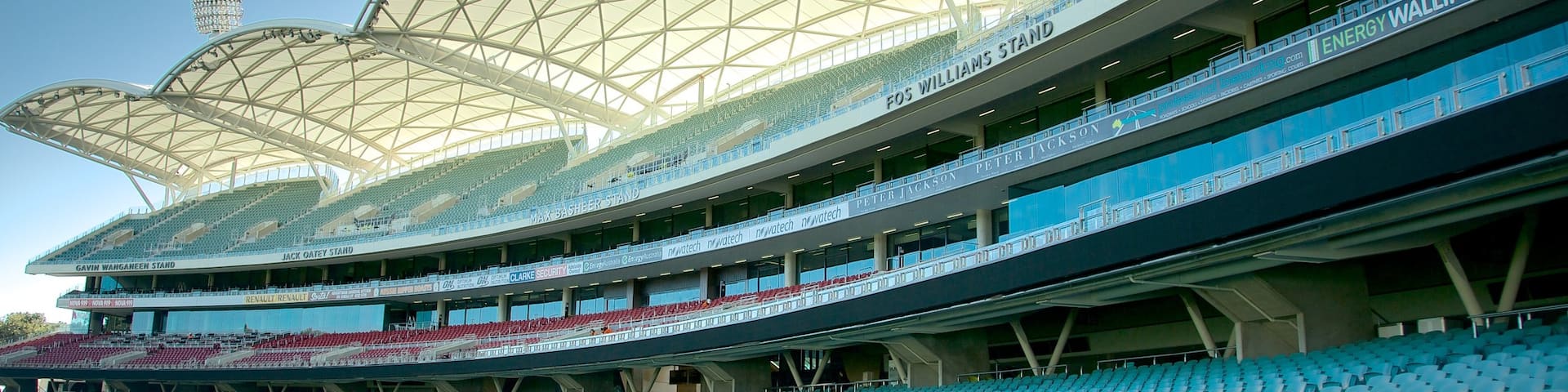 Adelaide Oval which includes modern architecture
