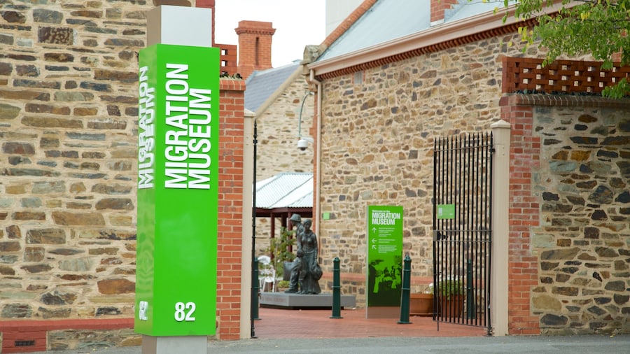 Migration Museum featuring signage