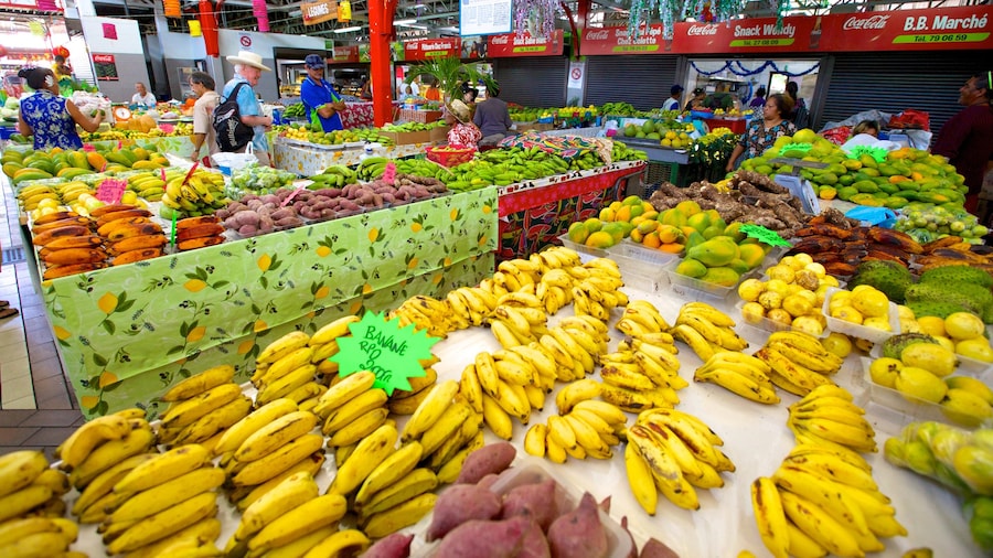 Markt van Papeete inclusief markten en eten
