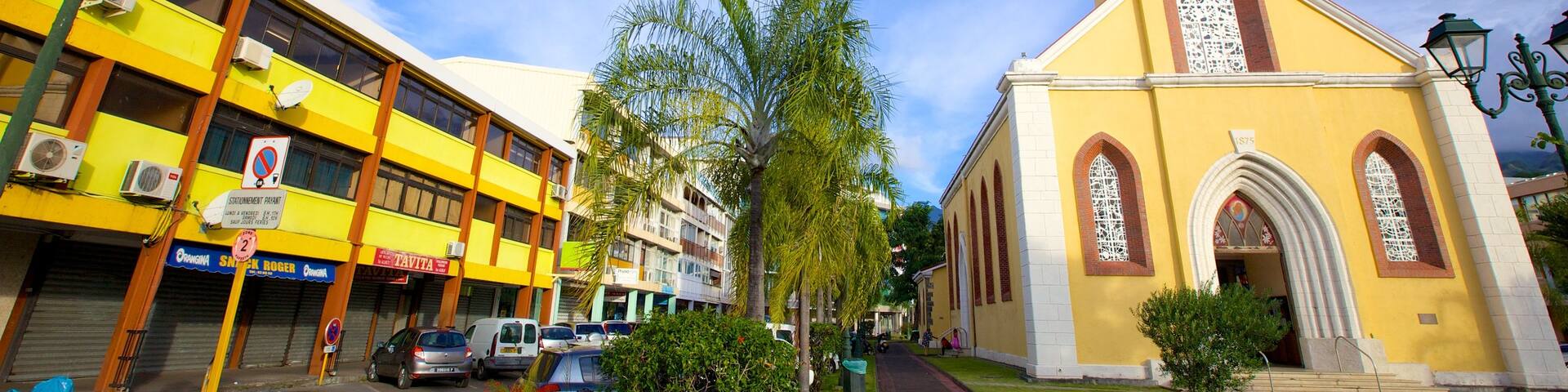 Cathedrale de L\'lmmaculee Conception which includes a church or cathedral and religious elements