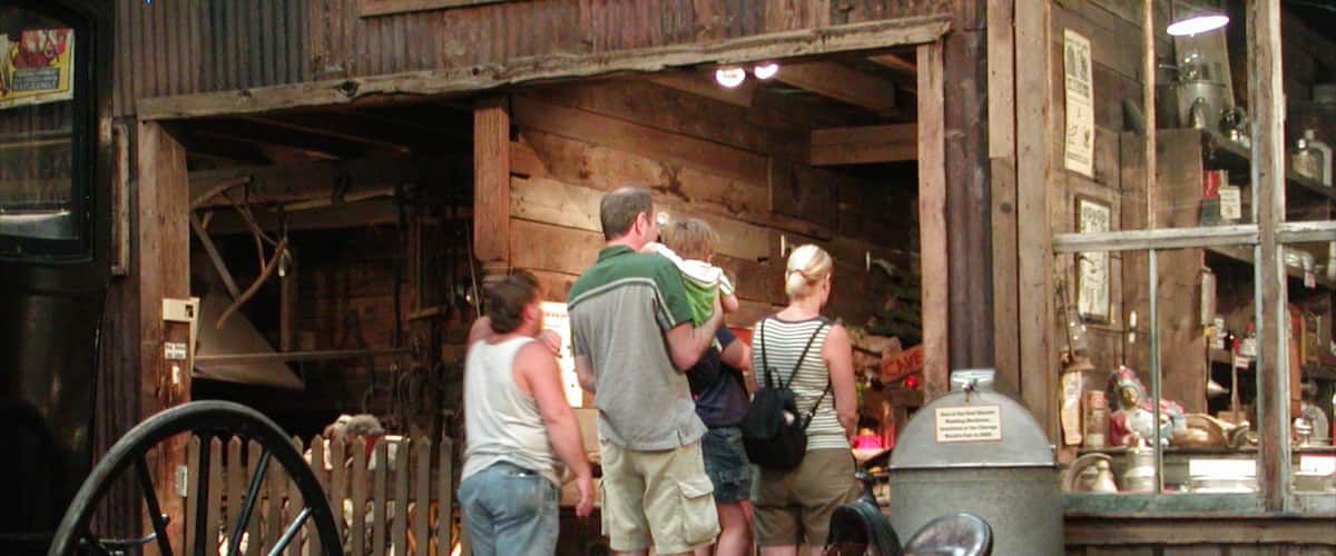 Ghost Town Museum which includes signage as well as a family
