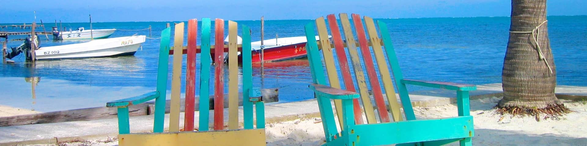 Caye Caulker showing a beach