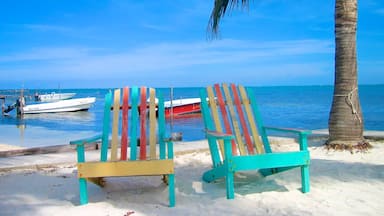 Caye Caulker toont een strand