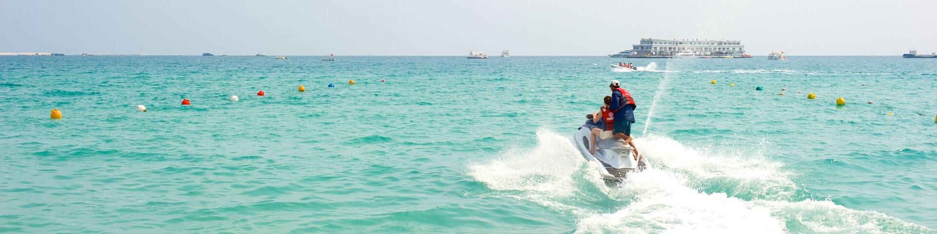Dadongdai Beach which includes jet skiing