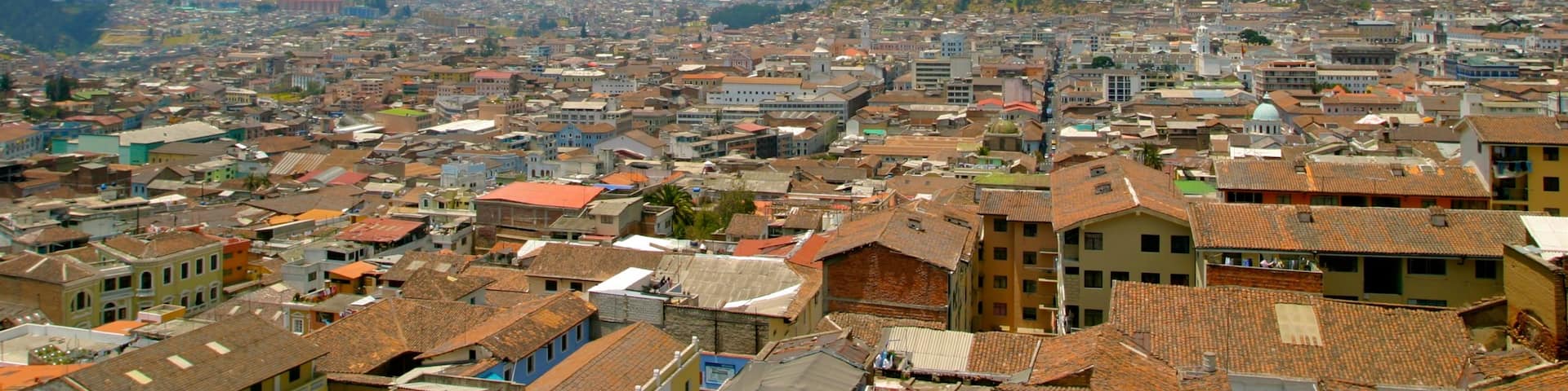 Quito featuring landscape views and a city
