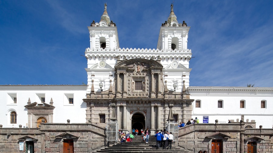 San Francisco Church which includes a church or cathedral and street scenes