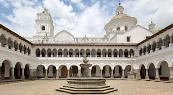 La Merced Church showing a square or plaza and a church or cathedral