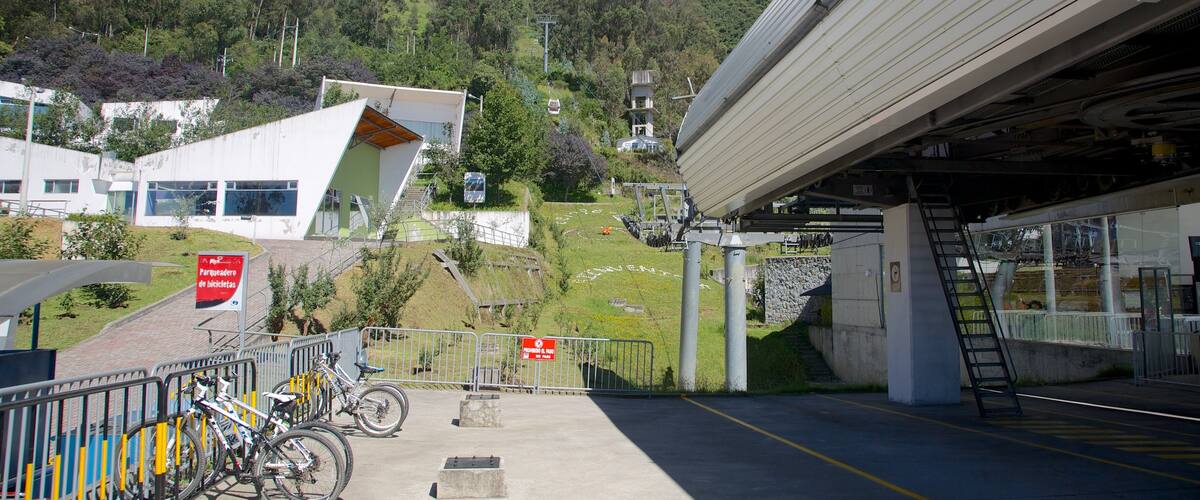 Teleférico de Quito que incluye escenas urbanas
