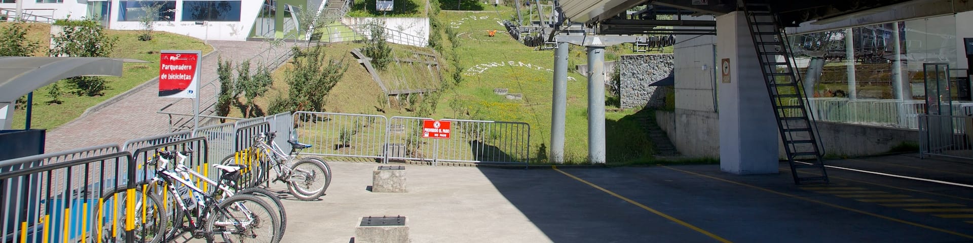 Quito Seilbahn das einen Straßenszenen