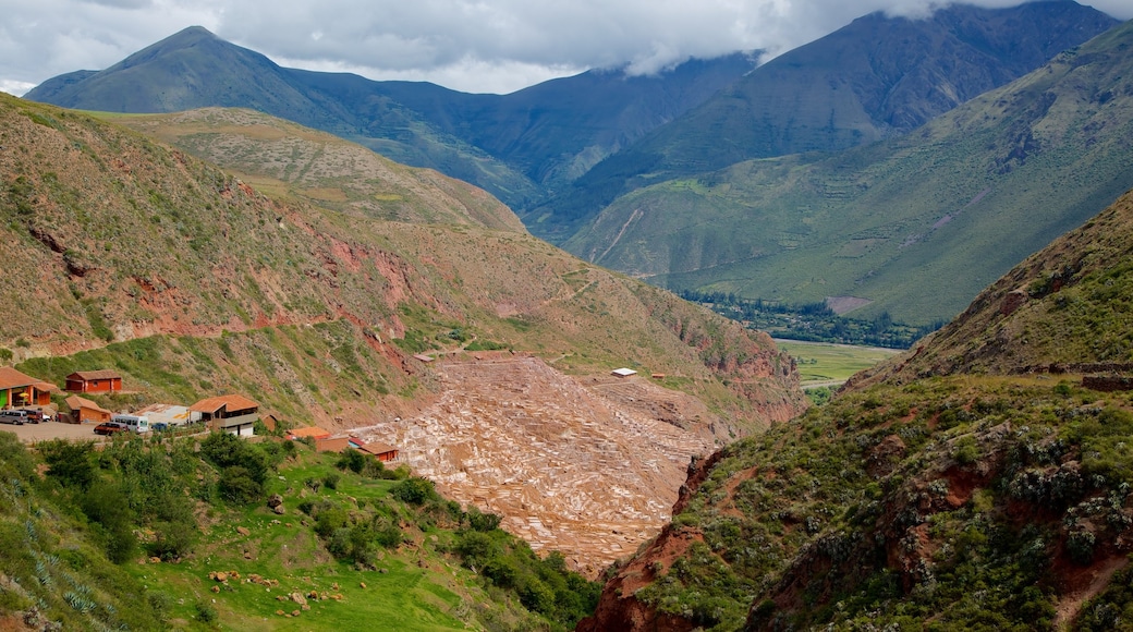 Salt Mines Of Maras featuring mountains