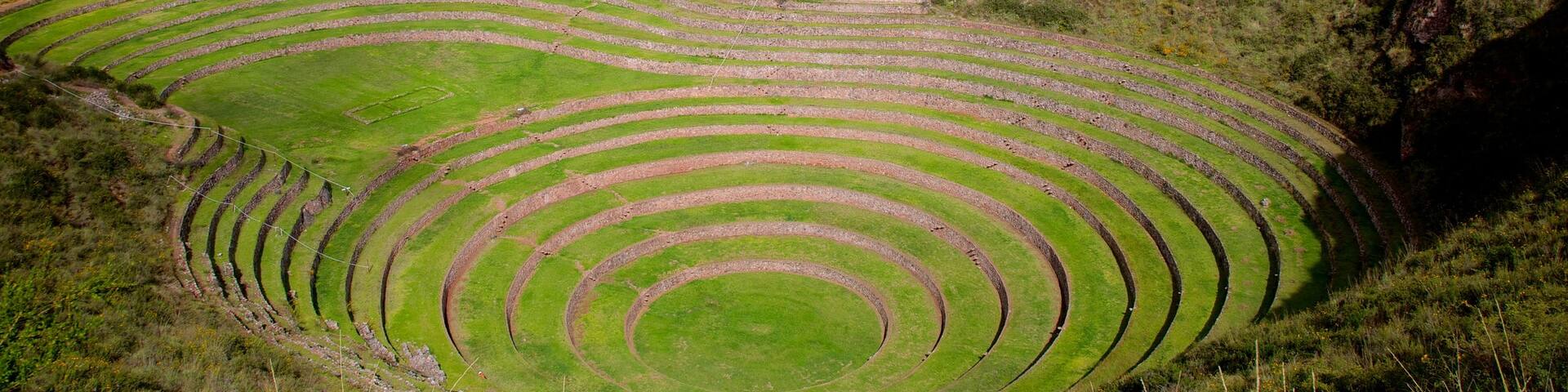 Moray Terraces which includes landscape views and indigenous culture