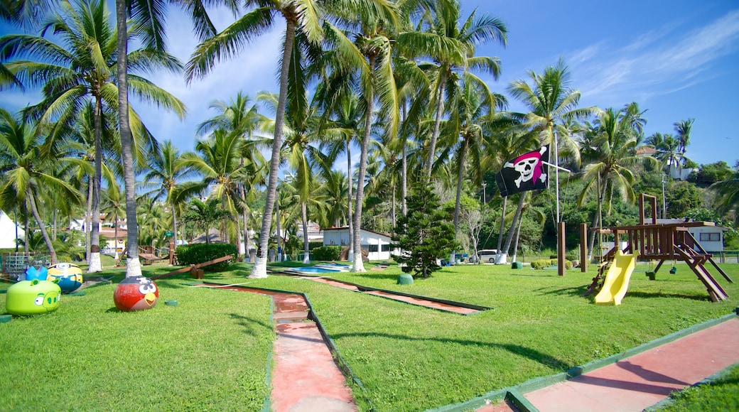 Manzanillo which includes a garden, tropical scenes and a playground