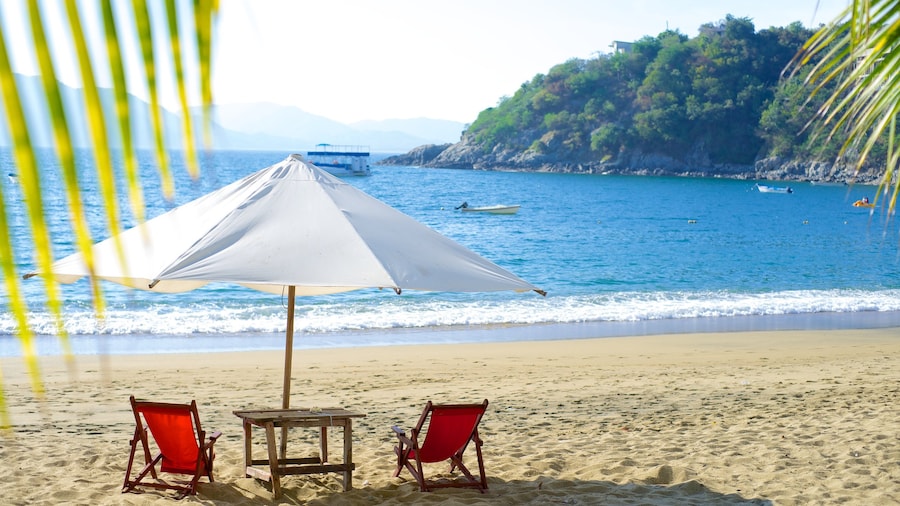 Playa La Audiencia which includes a beach, tropical scenes and landscape views