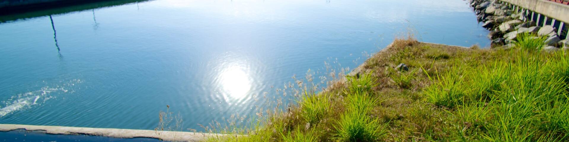 Marina Chahue featuring a bay or harbour