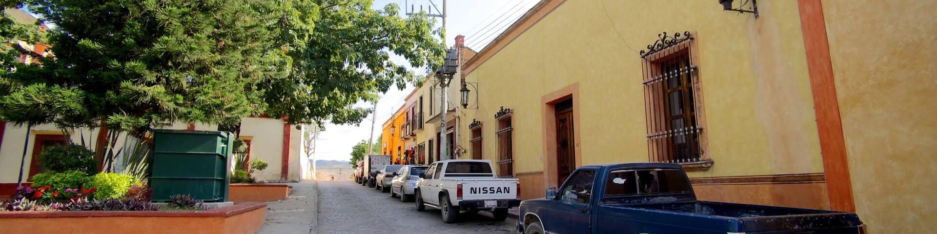 Jalpan de Serra featuring street scenes and a small town or village