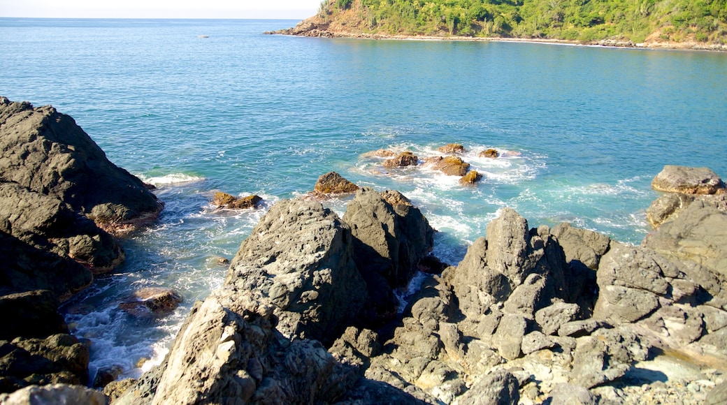 เกาะ Ixtapa แสดง ชายฝั่งหิน