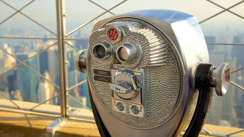 Empire State Building showing a skyscraper, a city and views