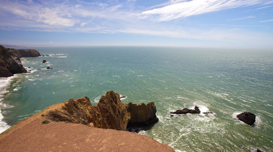 San Francisco which includes rugged coastline