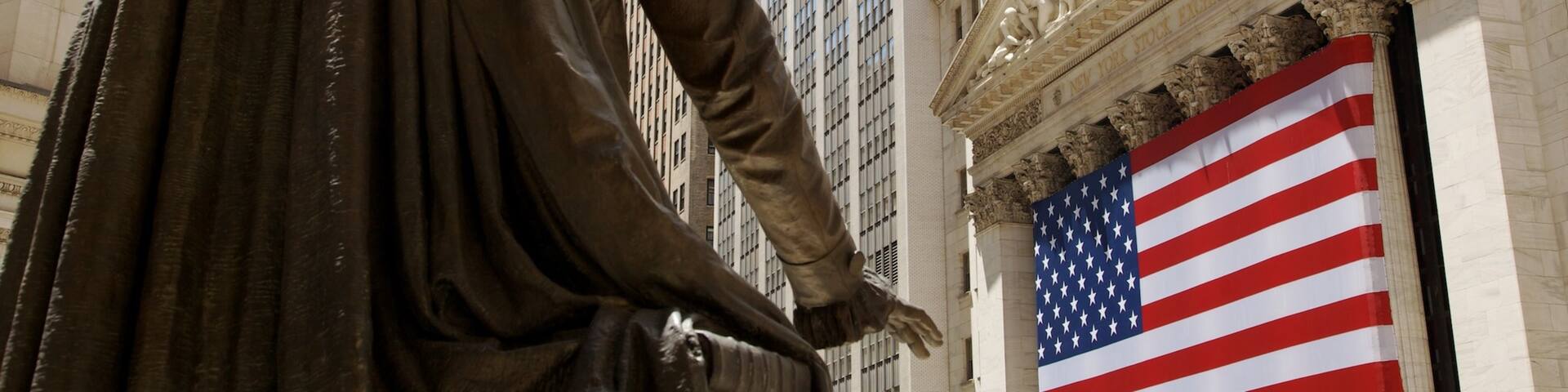 Wall Street - Financial District which includes a statue or sculpture, a city and cbd