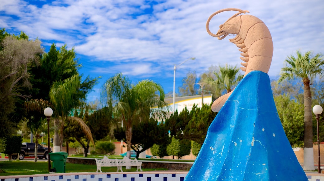 Puerto Penasco featuring street scenes, a square or plaza and a park