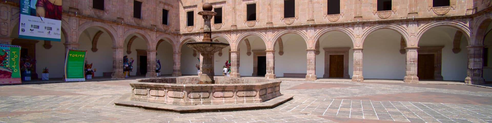 Morelia which includes a small town or village, a square or plaza and heritage architecture