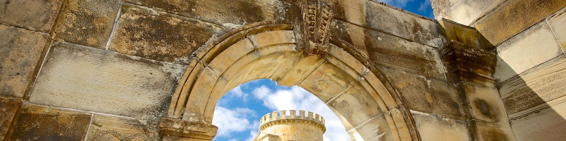 Port Arthur Historic Site featuring building ruins, heritage architecture and a castle