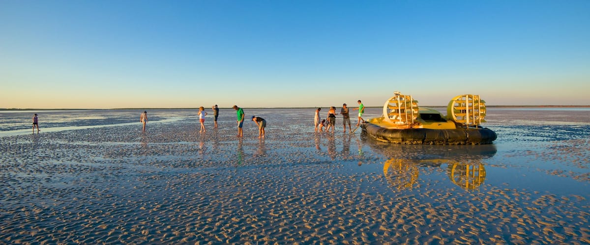 The Kimberley featuring landscape views and a sandy beach