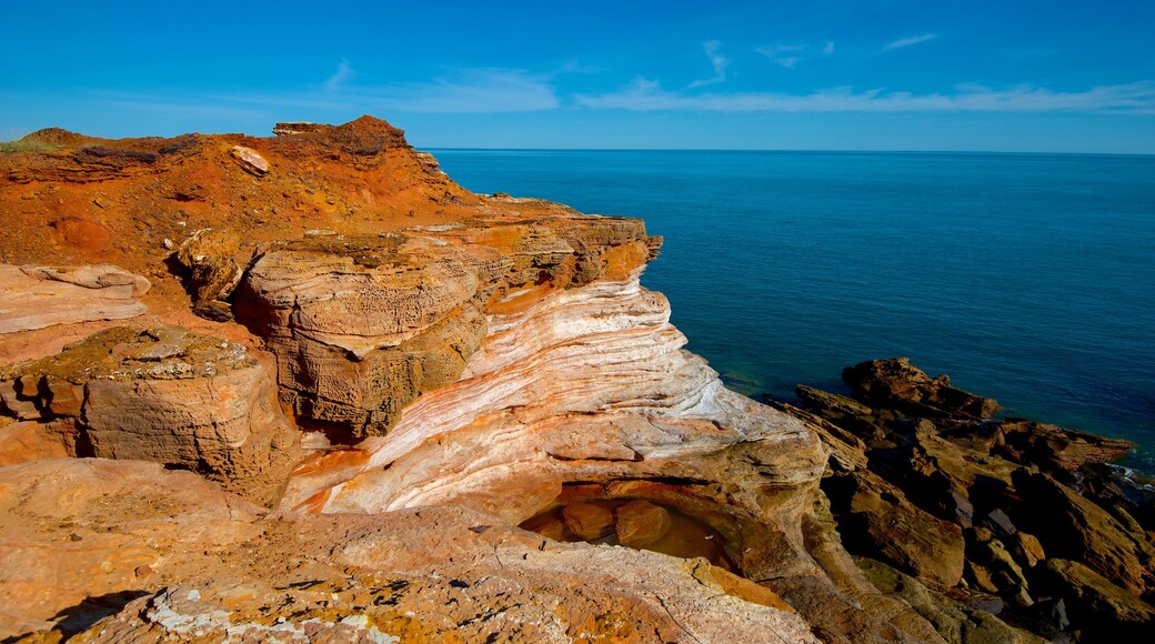 Gantheaume Point featuring rocky coastline and landscape views