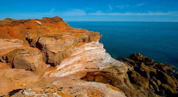 Gantheaume Point featuring landscape views and rugged coastline