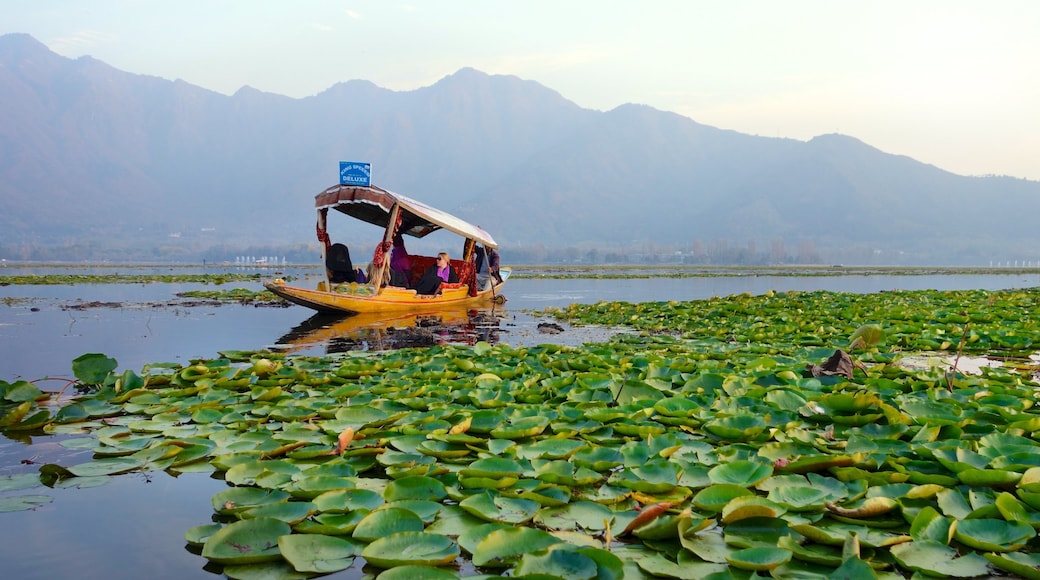 Jammu and Kashmir showing landscape views, boating and a lake or waterhole