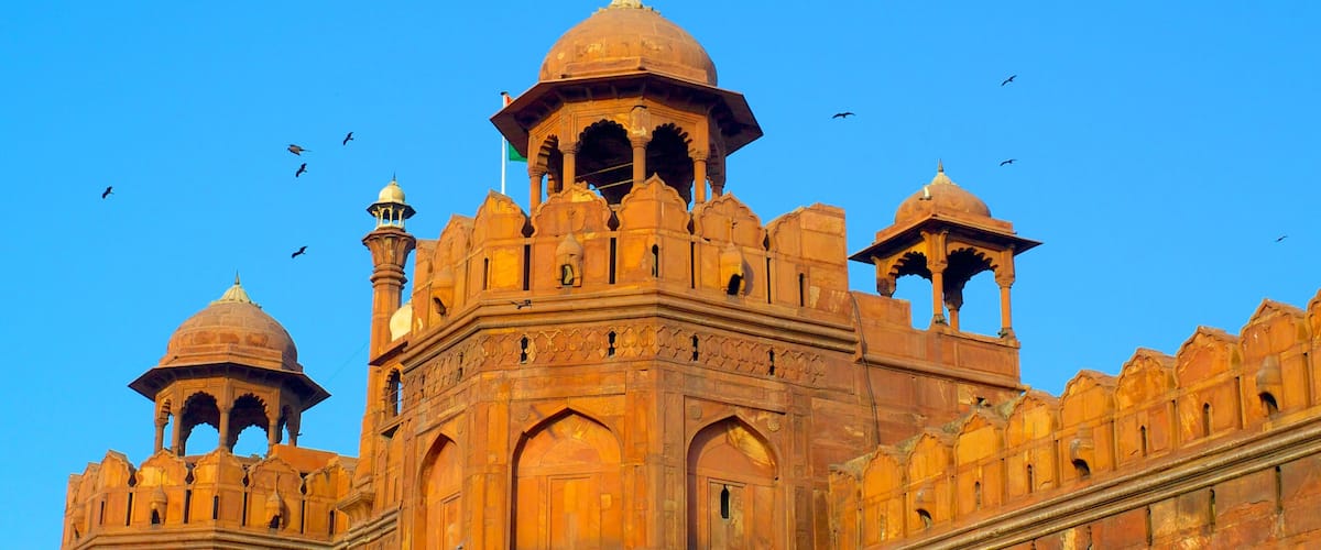 Delhi featuring heritage architecture and château or palace