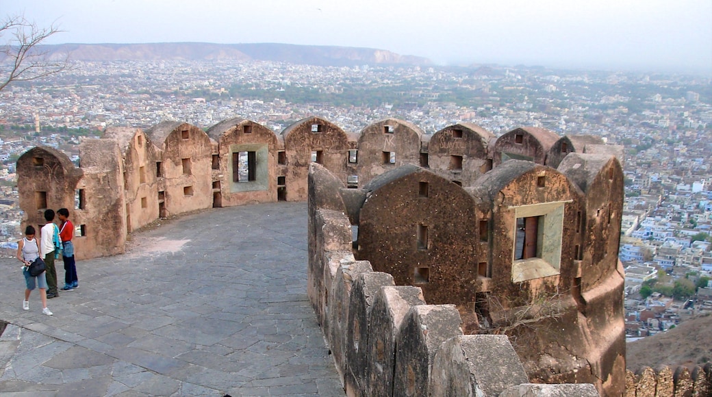 Jaipur showing heritage architecture, landscape views and building ruins