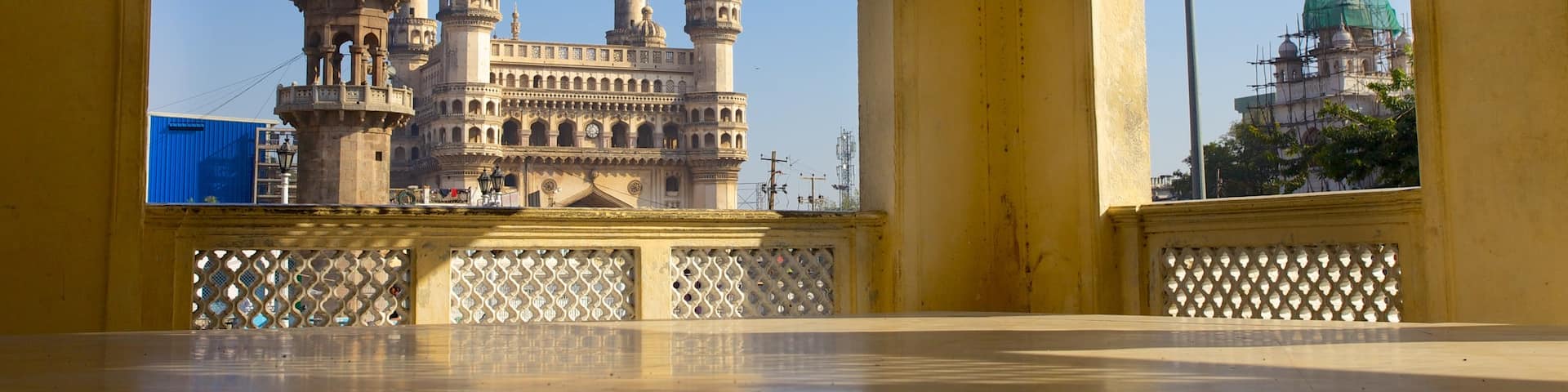 Mecca Masjid showing heritage architecture, interior views and a mosque