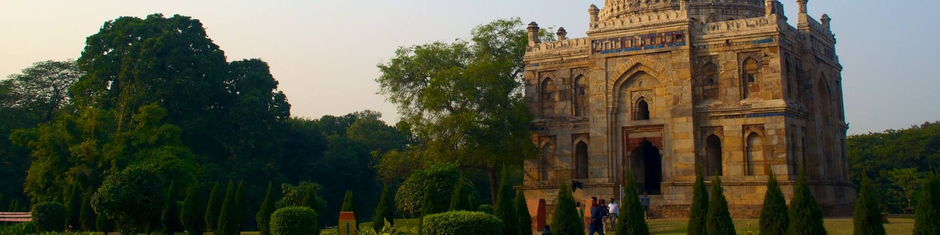 Lodhi Garden featuring heritage elements, a garden and heritage architecture