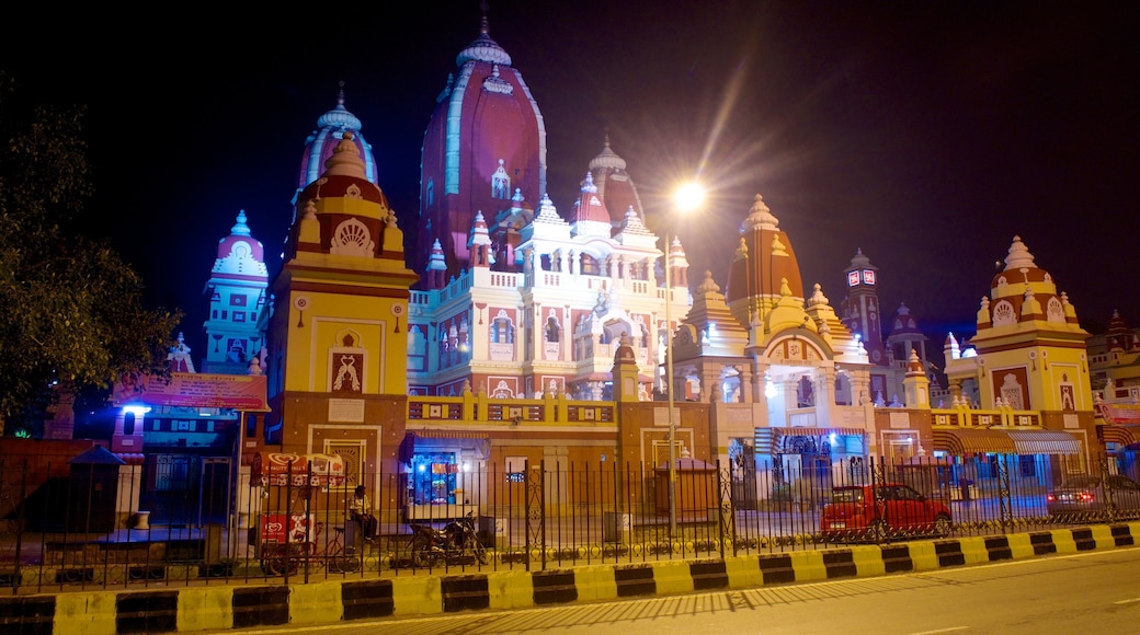 Birla Mandir Temple featuring religious elements, a temple or place of worship and heritage architecture