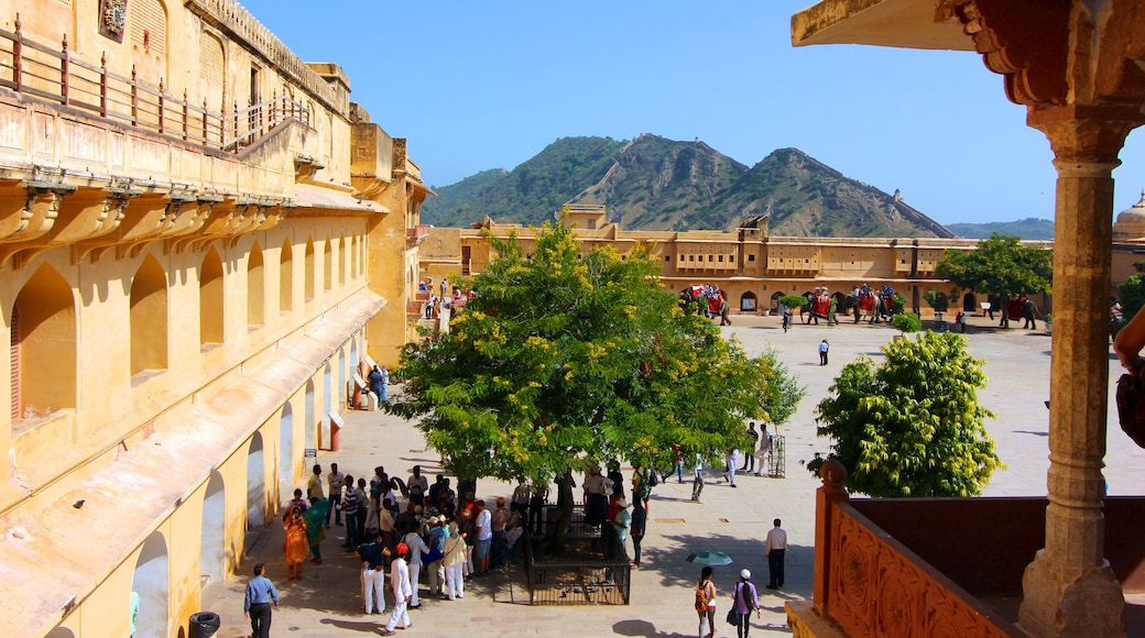 Amber Fort showing chateau or palace, a square or plaza and heritage architecture
