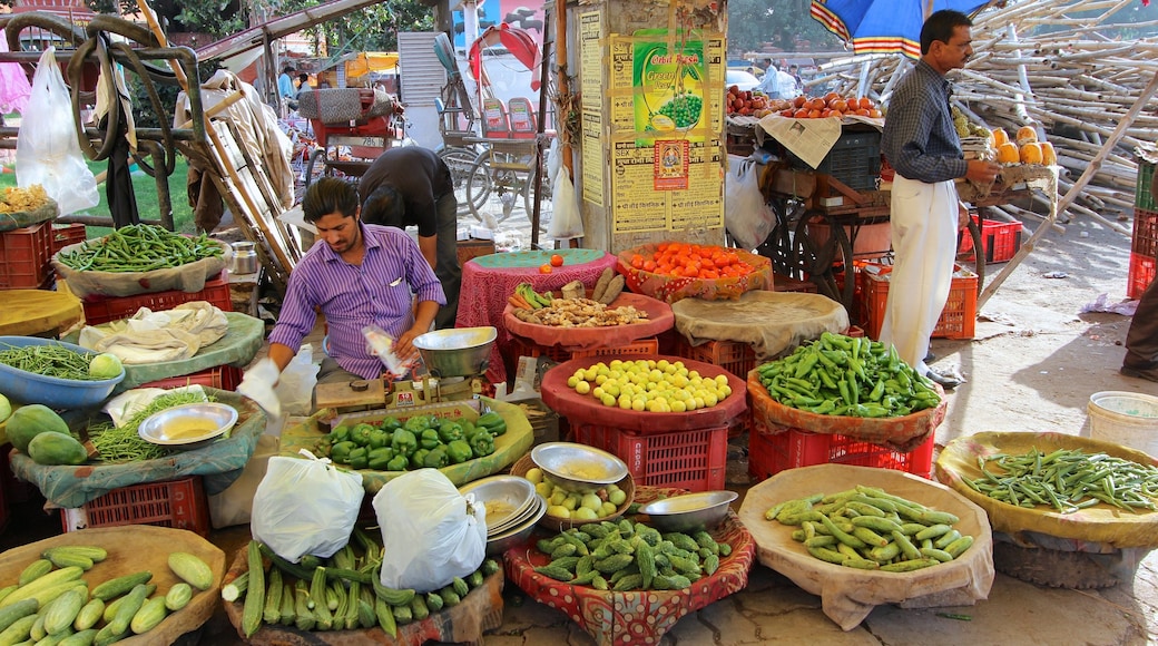 Johri Bazaar featuring markets and food