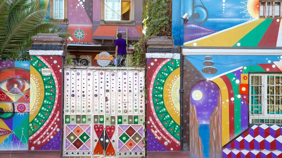 Bellavista showing street scenes and outdoor art