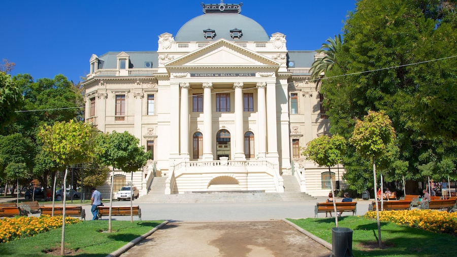 Museo de Arte Contemporáneo toont een park